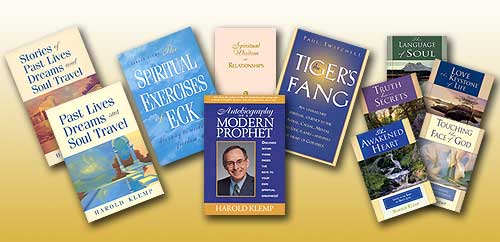 A few of the many spiritual books and study aids published by Eckankar, The Path of Spiritual Freedom.