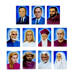Complete set of eleven individual color portraits